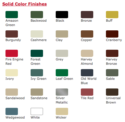 Entry door solid color selection